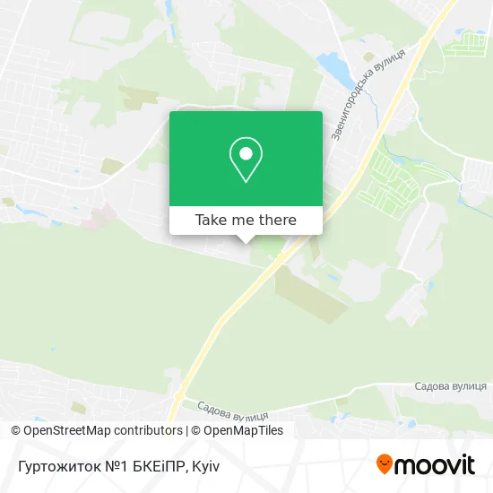 Карта Гуртожиток №1 БКЕіПР