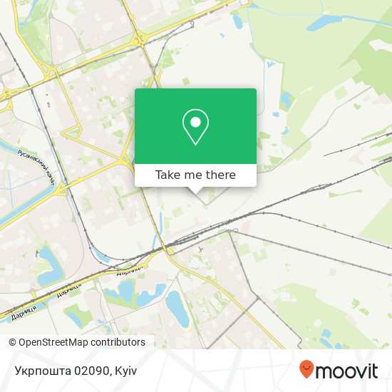 Укрпошта 02090 map