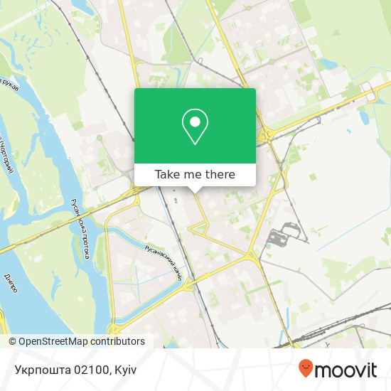 Укрпошта 02100 map