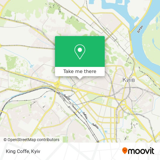 King Coffe map