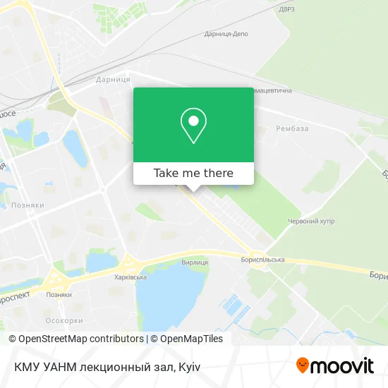 КМУ УАНМ лекционный зал map