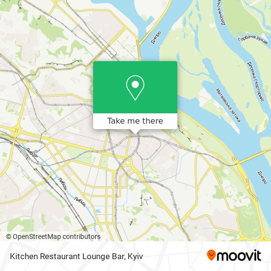 Карта Kitchen Restaurant Lounge Bar