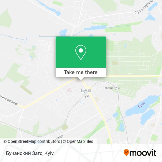 Бучанский Загс map