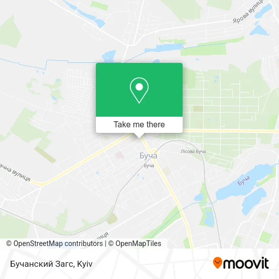 Карта Бучанский Загс