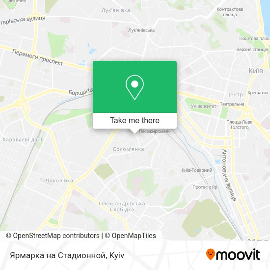 Карта Ярмарка на Стадионной