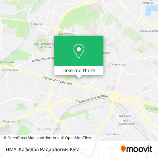 НМУ, Кафедра Радиологии map