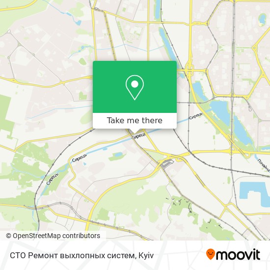 СТО Ремонт выхлопных систем map