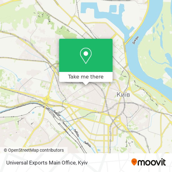 Universal Exports Main Office map