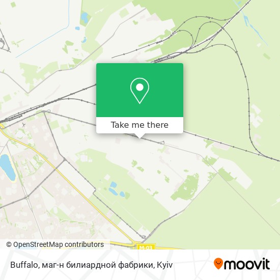Карта Buffalo, маг-н билиардной фабрики