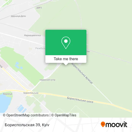 Карта Бориспольская 39