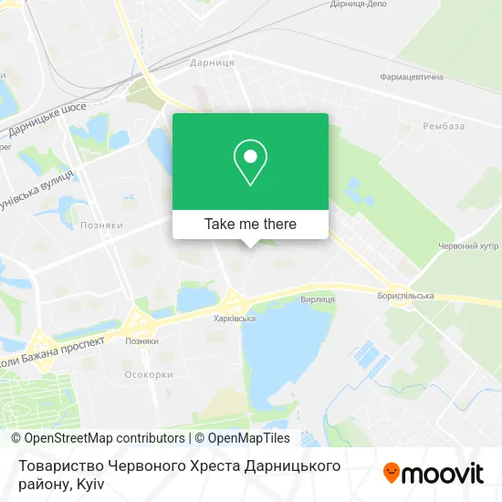 Карта Товариство Червоного Хреста Дарницького району