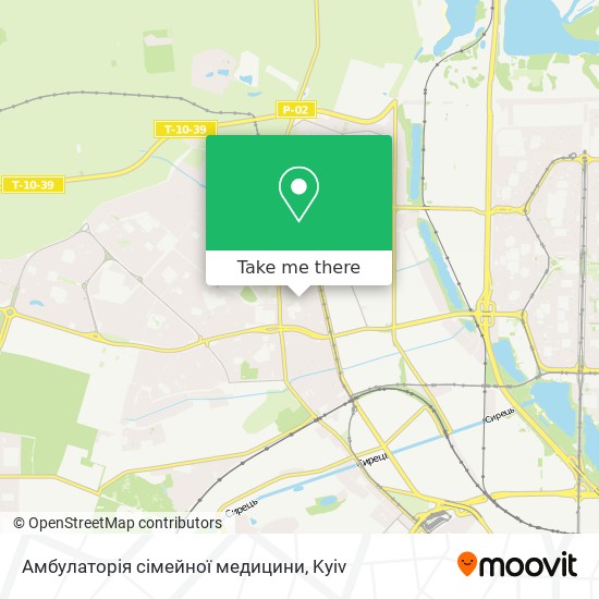 Амбулаторія сімейної медицини map