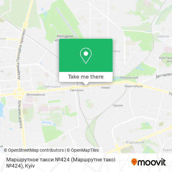 Маршрутное такси №424 (Маршрутне таксі №424) map