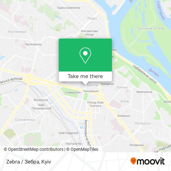 Zebra / Зебра map