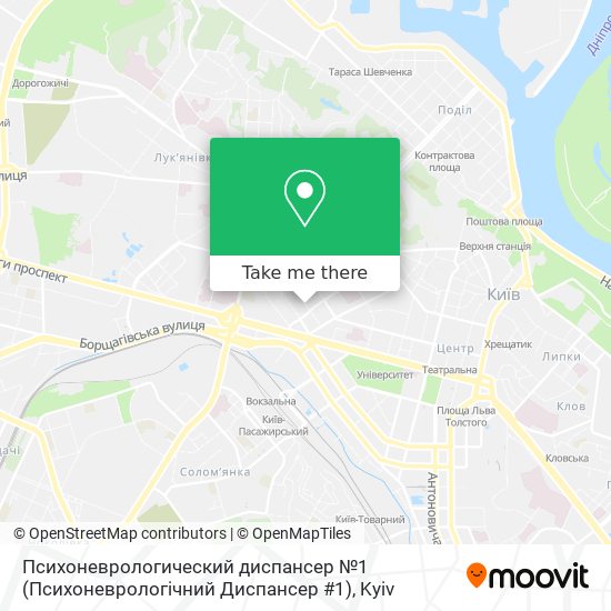 Психоневрологический диспансер №1 (Психоневрологічний Диспансер #1) map