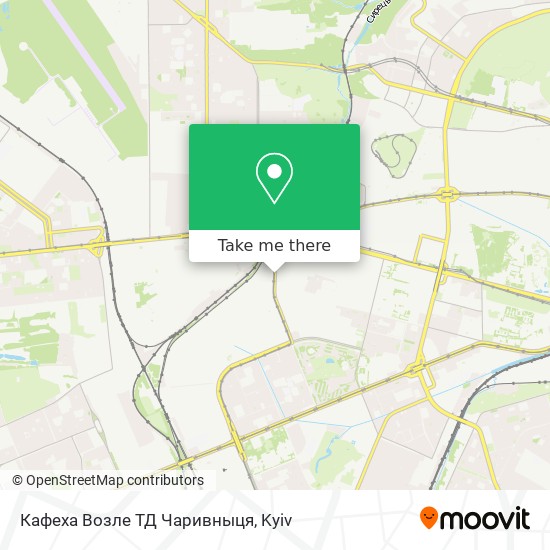 Кафеха Возле ТД Чаривныця map