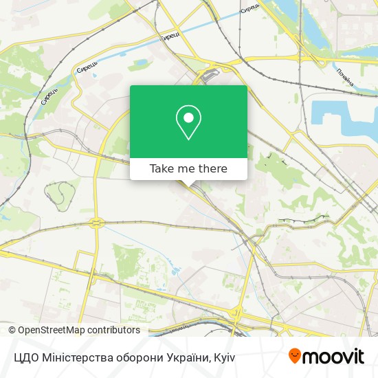 ЦДО Міністерства оборони України map