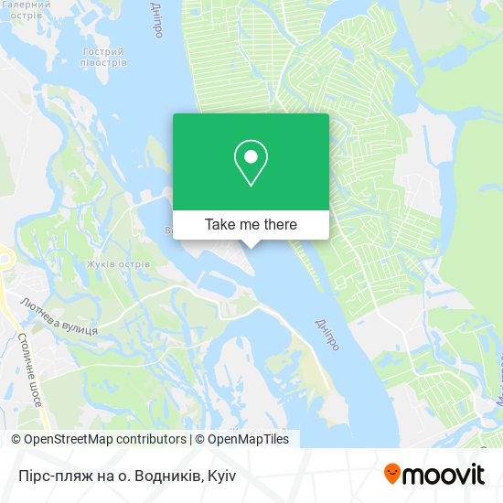 Пірс-пляж на о. Водників map