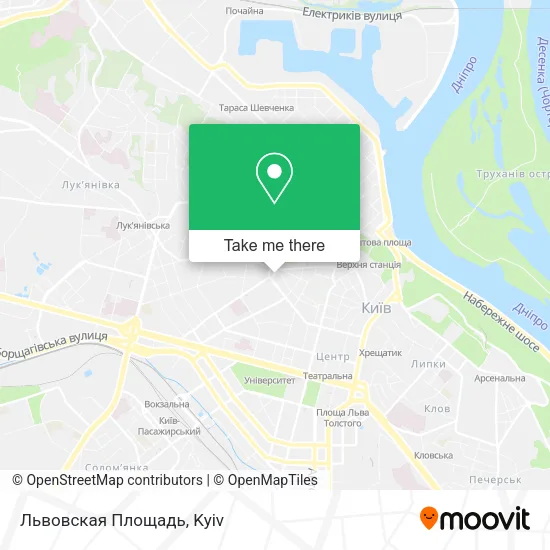 Карта Львовская Площадь