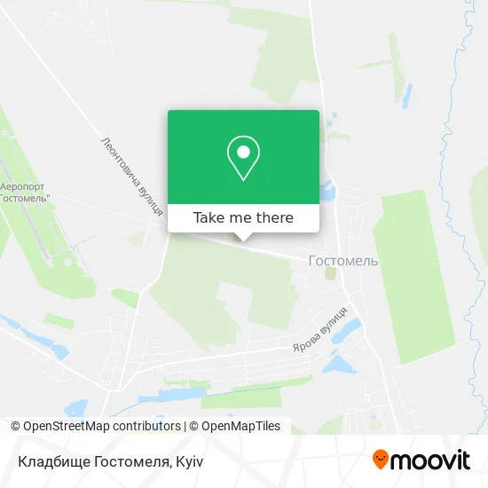 Кладбище Гостомеля map
