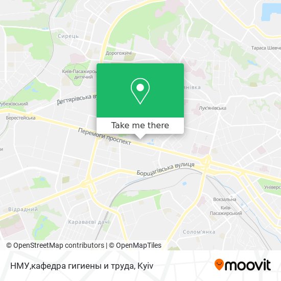 НМУ,кафедра гигиены и труда map