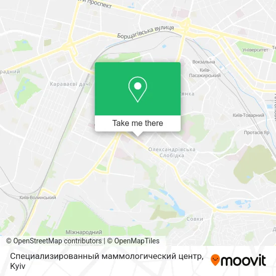 Карта Специализированный маммологический центр