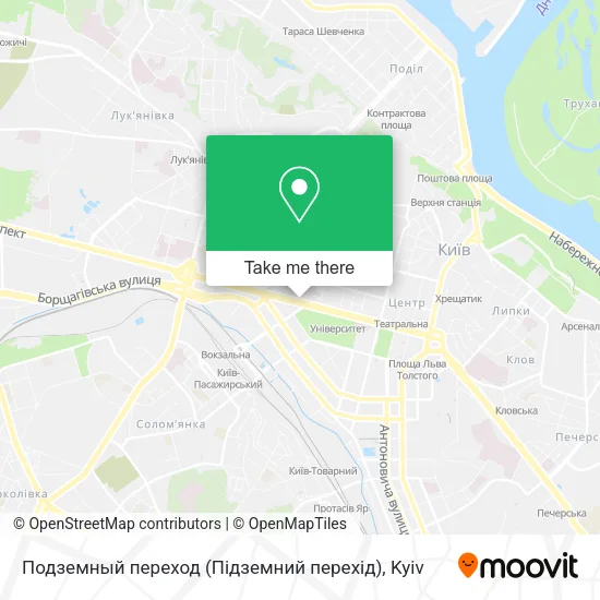 Карта Подземный переход (Підземний перехід)