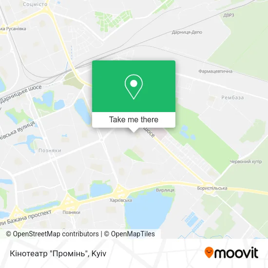 Карта Кінотеатр "Промінь"