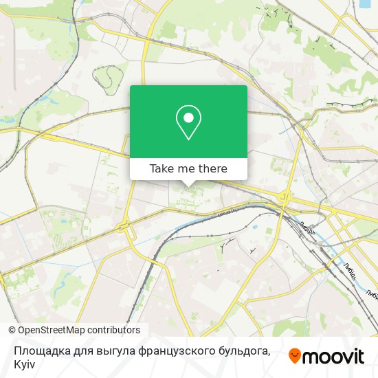 Площадка для выгула французского бульдога map