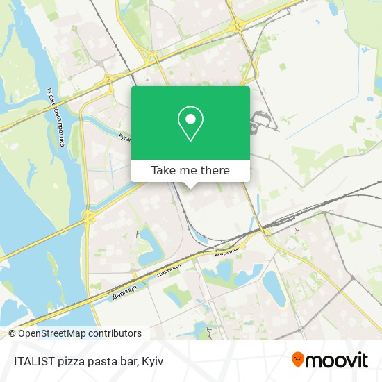 ITALIST pizza pasta bar map