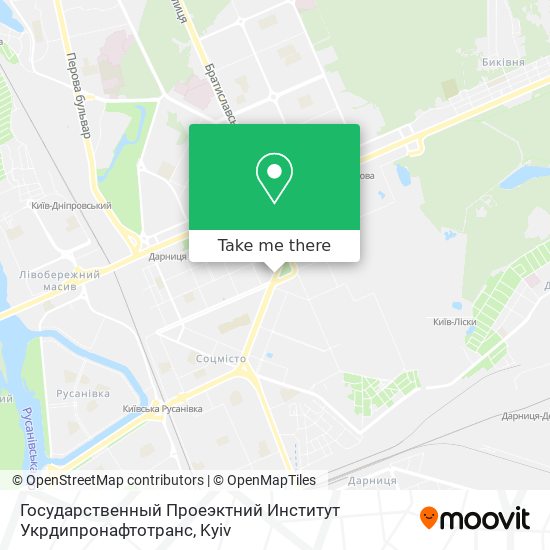 Государственный Проеэктний Институт Укрдипронафтотранс map