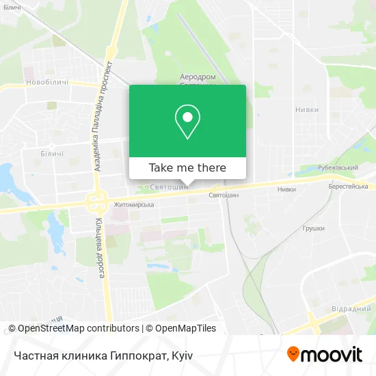 Частная клиника Гиппократ map