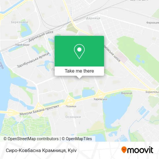 Карта Сиро-Ковбасна Крамниця