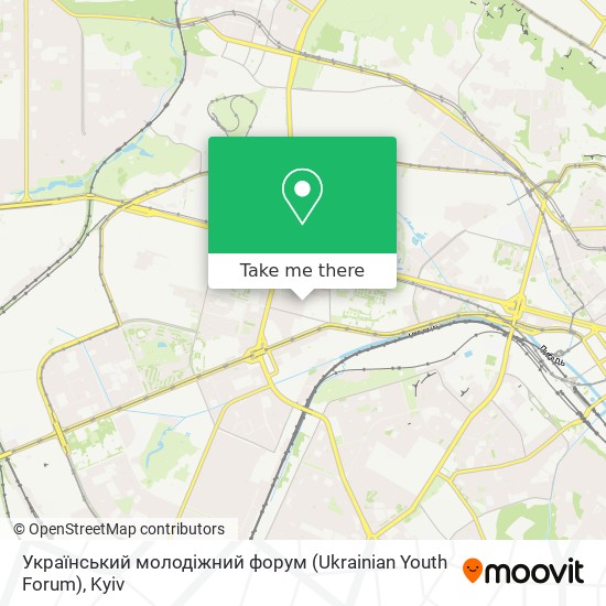 Український молодіжний форум (Ukrainian Youth Forum) map