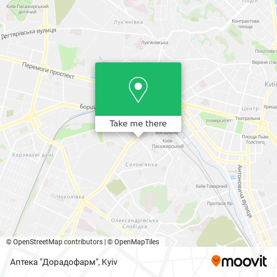 Карта Аптека "Дорадофарм"