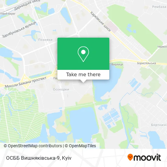 ОСББ Вишняківська-9 map