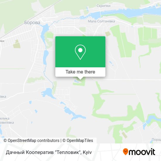 Карта Дачный Кооператив "Тепловик"