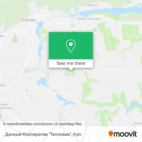 Дачный Кооператив "Тепловик" map