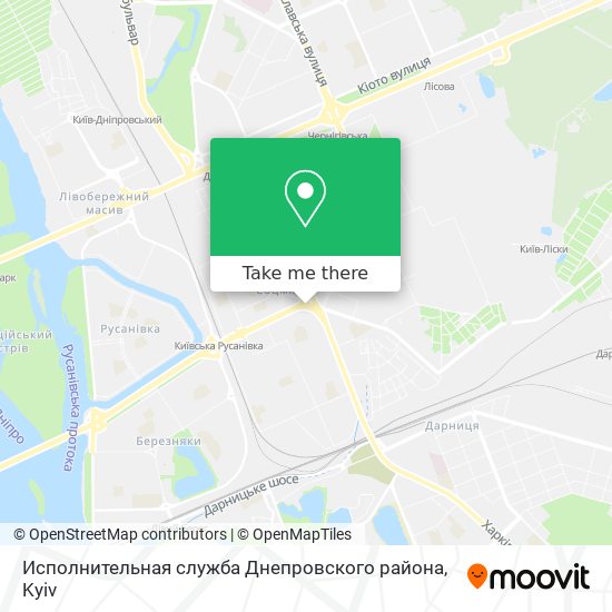 Карта Исполнительная служба Днепровского района