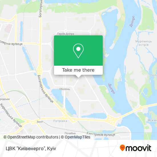 ЦВК "Київенерго" map