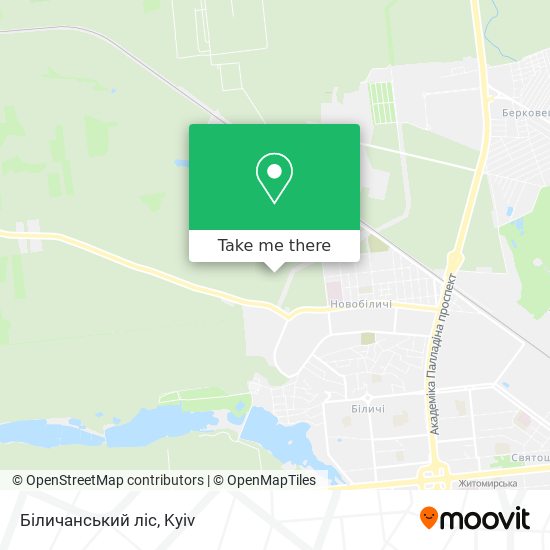 Біличанський ліс map