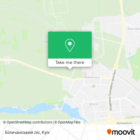 Біличанський ліс map