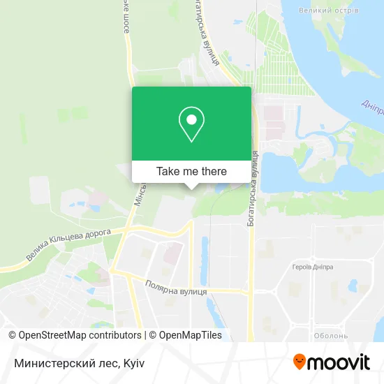 Карта Министерский лес