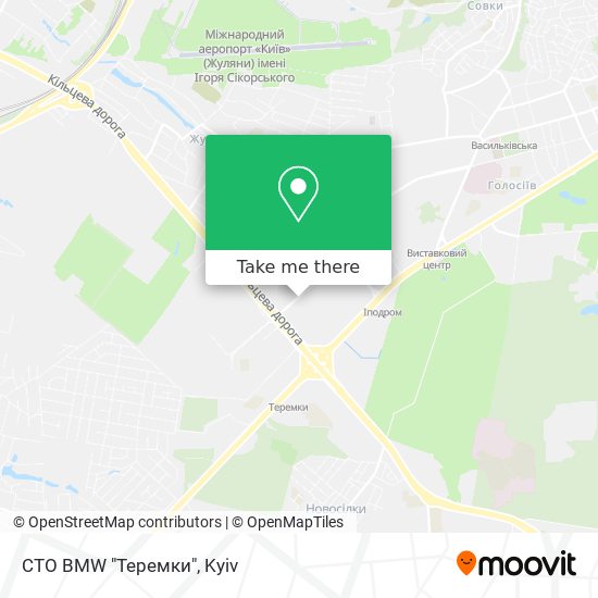 СТО BMW "Теремки" map