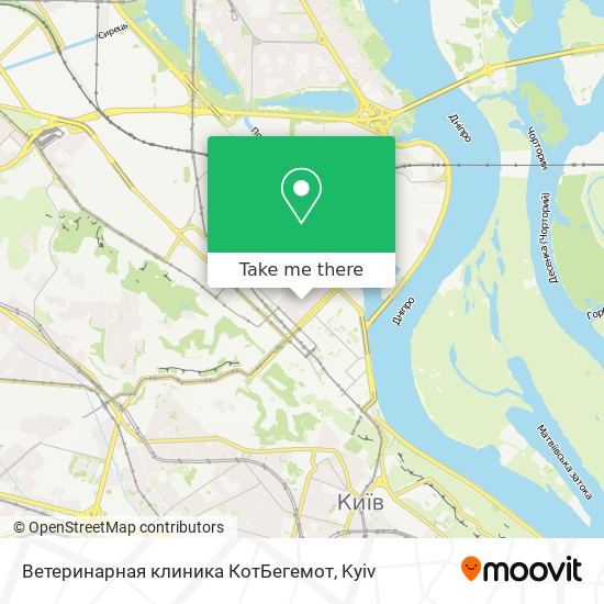 Ветеринарная клиника КотБегемот map