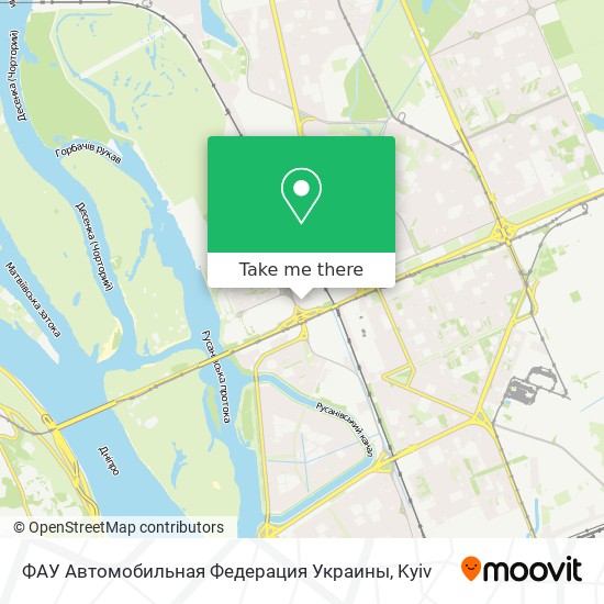 ФАУ Автомобильная Федерация Украины map