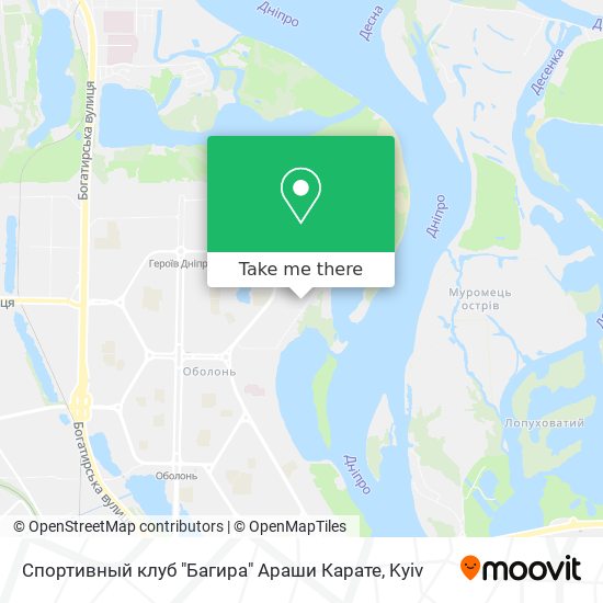 Спортивный клуб "Багира" Араши Карате map