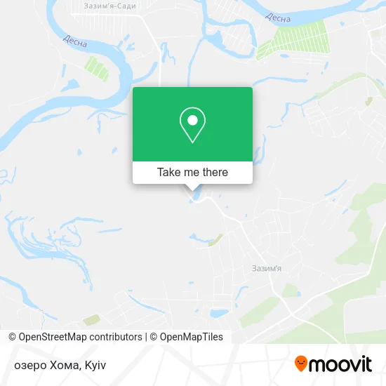 Карта озеро Хома