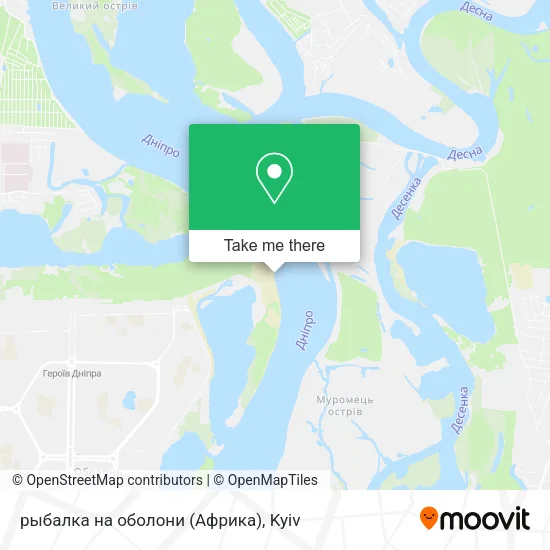 Карта рыбалка на оболони (Африка)