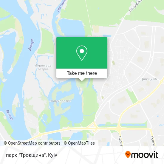 Карта парк "Троєщина"